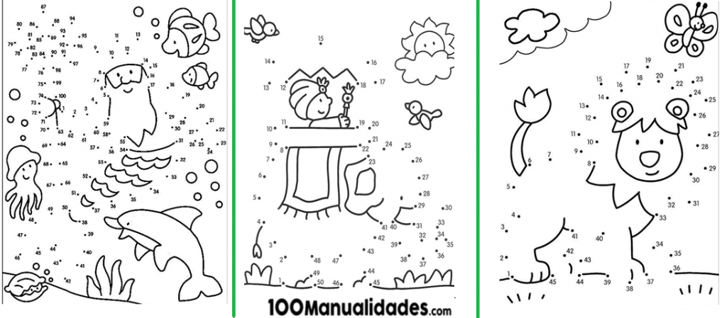 unir puntos del 1 al 100 dibujos para unir puntos pdf