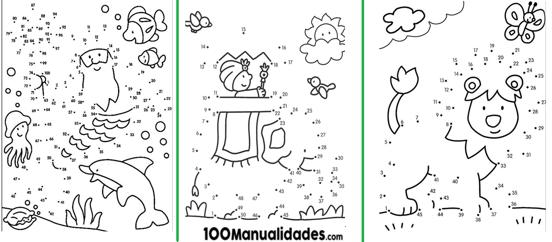 Uniendo Puntos Del 1 Al 100