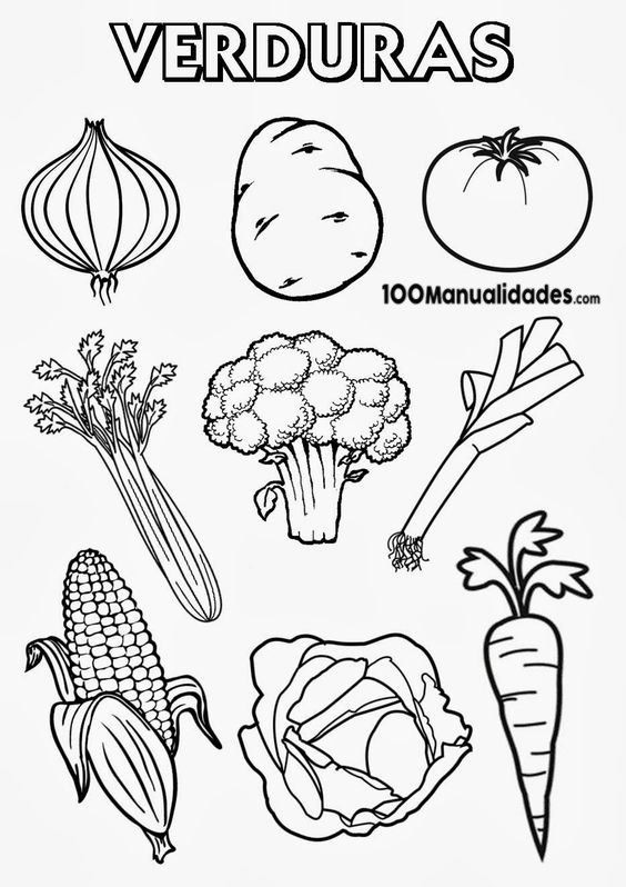 Imagenes De Verduras Para Recortar Verduras Y Frutas Para Imprimir
