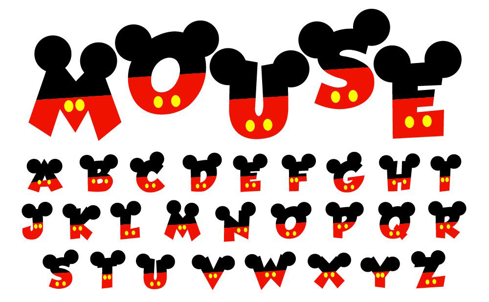 Featured image of post Letras Mickey Mouse Nombre Mickey porte une salopette rouge et vit des aventures en compagnie de son chien pluto son ami dingo et sa ch rie minnie