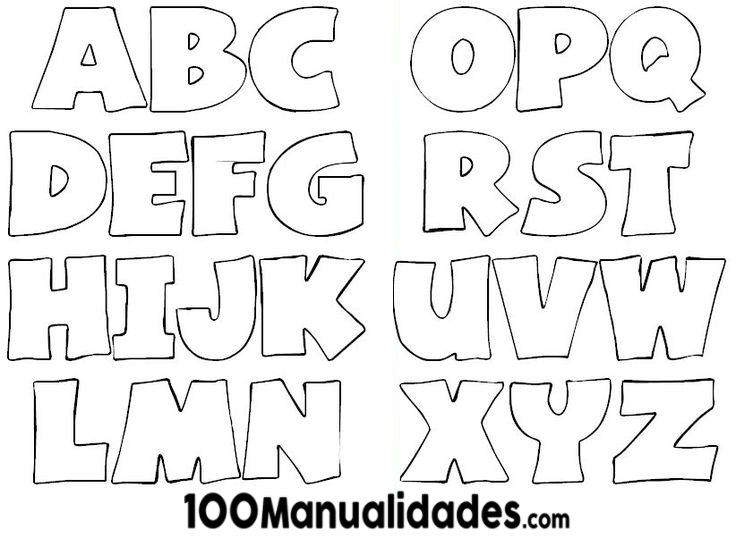 Featured image of post Moldes Letras Para Colorear Grandes Descarga e imprime la letra que necesites