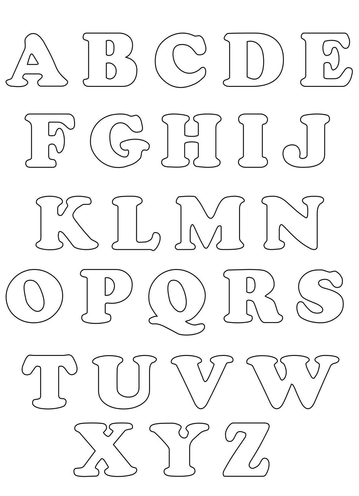 Moldes De Letras Abecedario Completo Para Imprimir Imagui